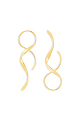 Laura - Sleek Spiral Earrings