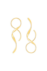 Laura - Sleek Spiral Earrings