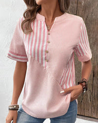 Lucy - Elegant Striped Blouse