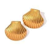 Bianca - Seashell Studs