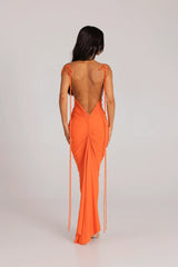 Alindra - Backless Maxi Dress