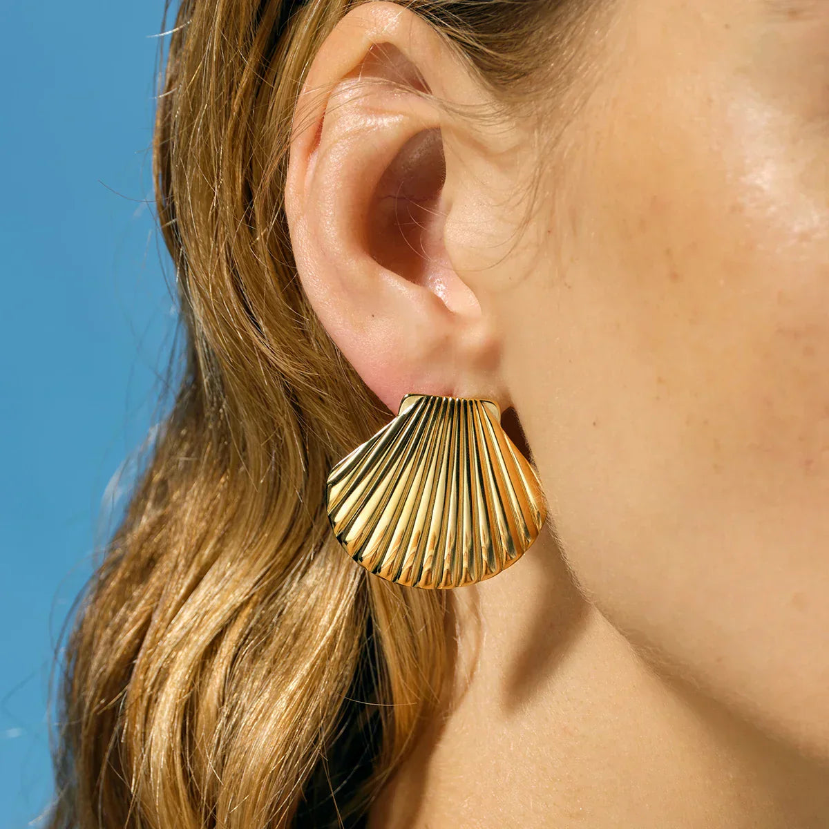 Bianca - Seashell Studs