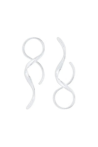 Laura - Sleek Spiral Earrings