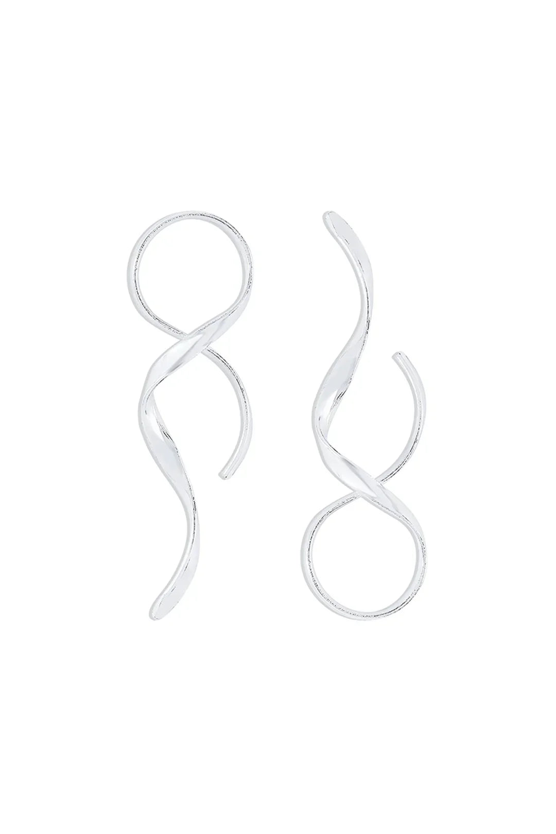 Laura - Sleek Spiral Earrings