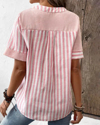 Lucy - Elegant Striped Blouse