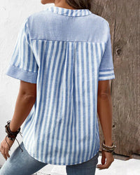 Lucy - Elegant Striped Blouse